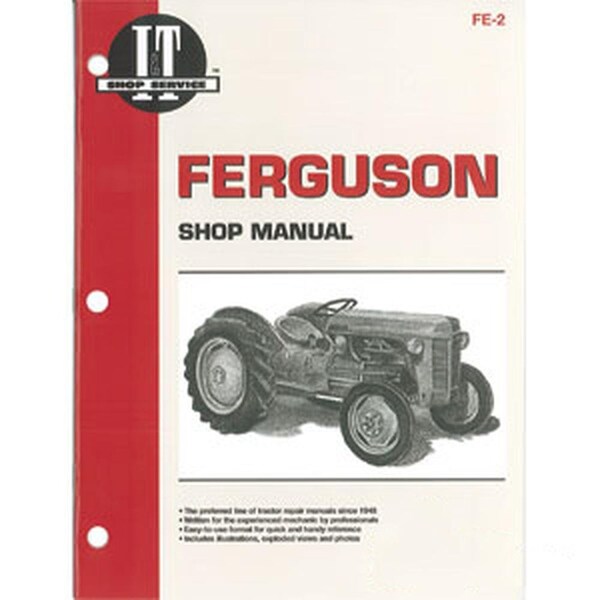Aftermarket IAndT Shop Manual FE2 Fits Massey Ferguson Fits Massey Ferguson Tractor TE20 TO20 FE2 - main